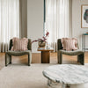 Cotton Cushion Cover in Pink Stripe