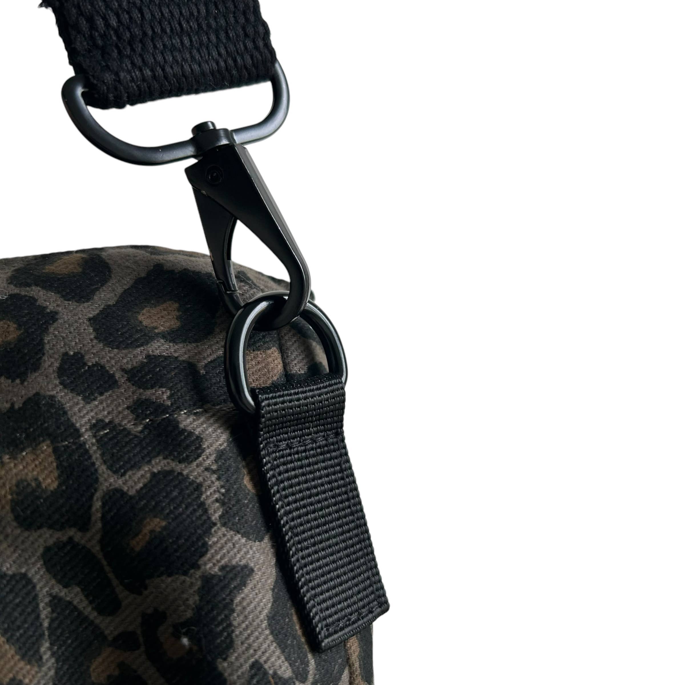 Leopard Print Tote Bag - Grey