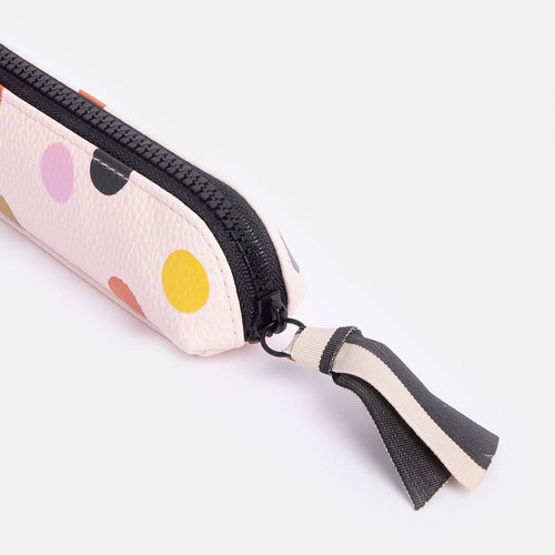 Pale Pink Dotty Pencil Case/Beauty Case