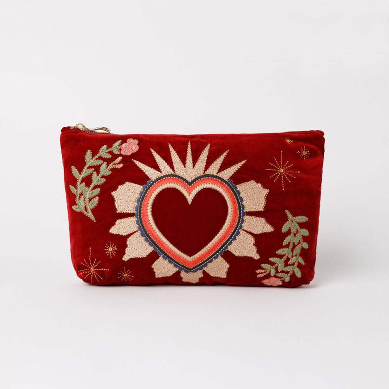 Sacred Heart Rouge Velvet Everyday Pouch