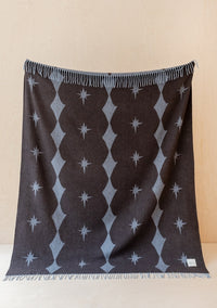 Pure Lambswool Blanket in Blue Celestial