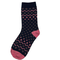 Helsinki Nordic Style Socks  - Navy