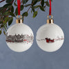 Santa's Sleigh Fine Bone China Bauble