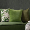 Stitch Embroidered Cushion Cover Grass ~ in 4 colourways