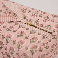 Organic Cotton Toiletry Bag - Ditsy Floral Blush