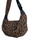 Brixton Cross Body Large Sling Bag - Brown Leopard Print