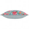 Claudia Floral Outdoor Cushion Cover - Duck Egg Blue