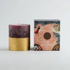 Figgy Pudding Gold Half-Dipped Pillar Candle