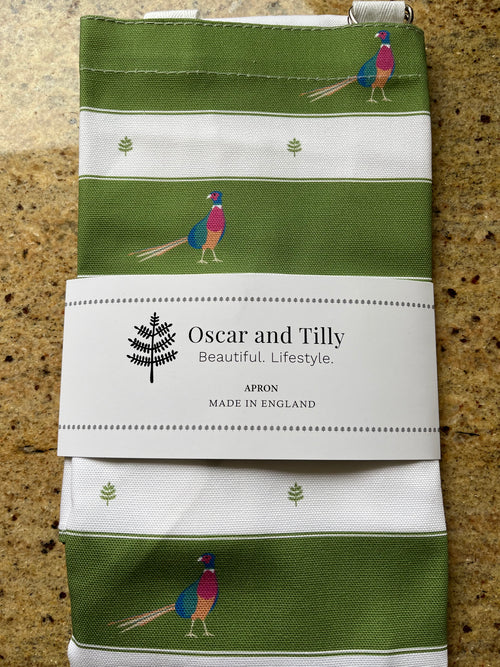 Oscar & Tilly Pheasant Design Apron