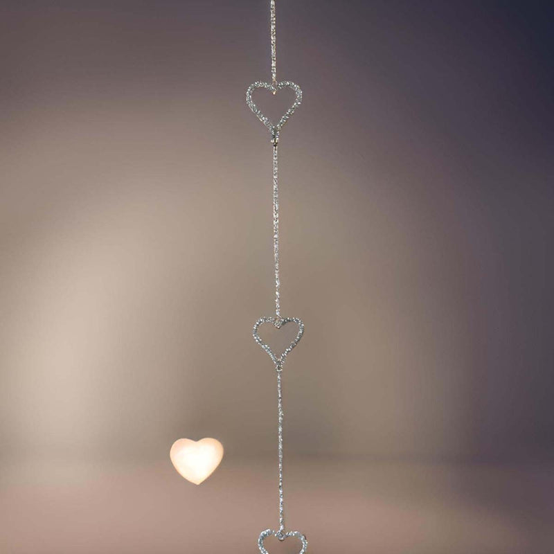 Glass Heart Garland