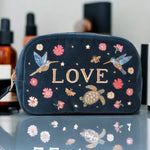 Love Affirmation Cosmetics Bag ~ Ink
