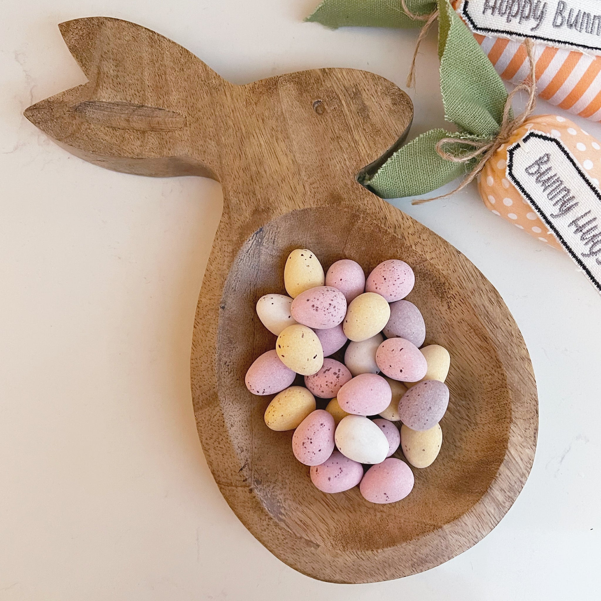 Mango Wood Bunny Dish