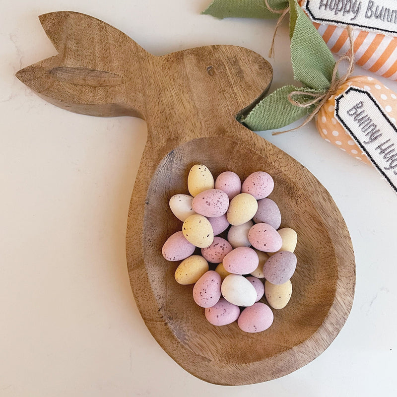 Mango Wood Bunny Dish