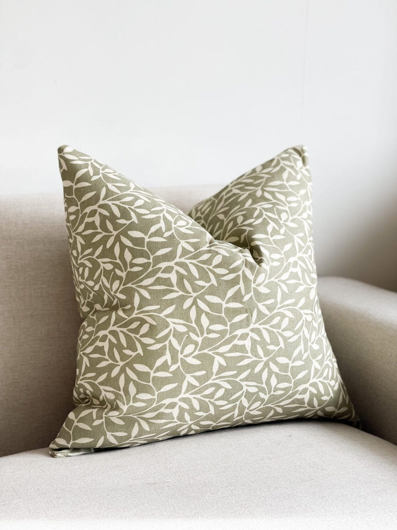 Francesca Olive Print Cushion Cover