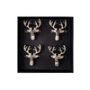 Gift Boxed Stag Napkin Rings - set of 4