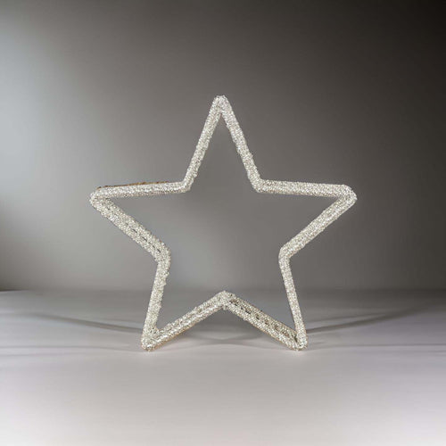 Glass Beaded Tabletop Star
