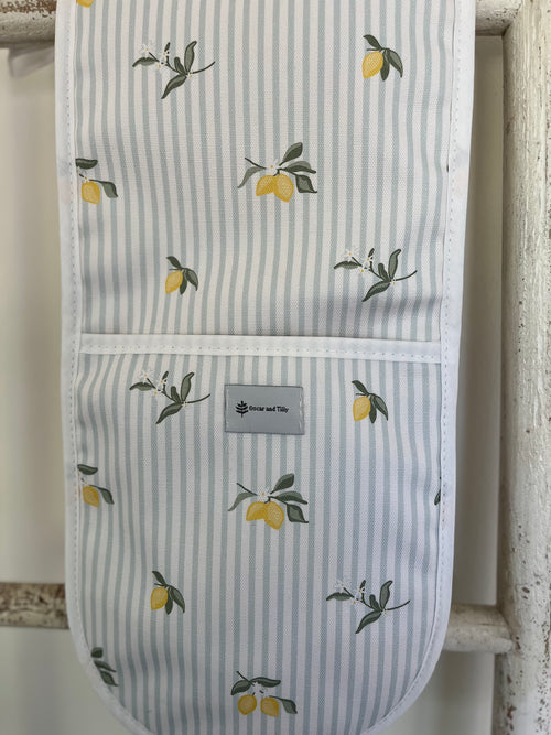 Sicilian Lemons Cotton Oven Gloves