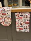Iconic Landmarks of London Tea Towel