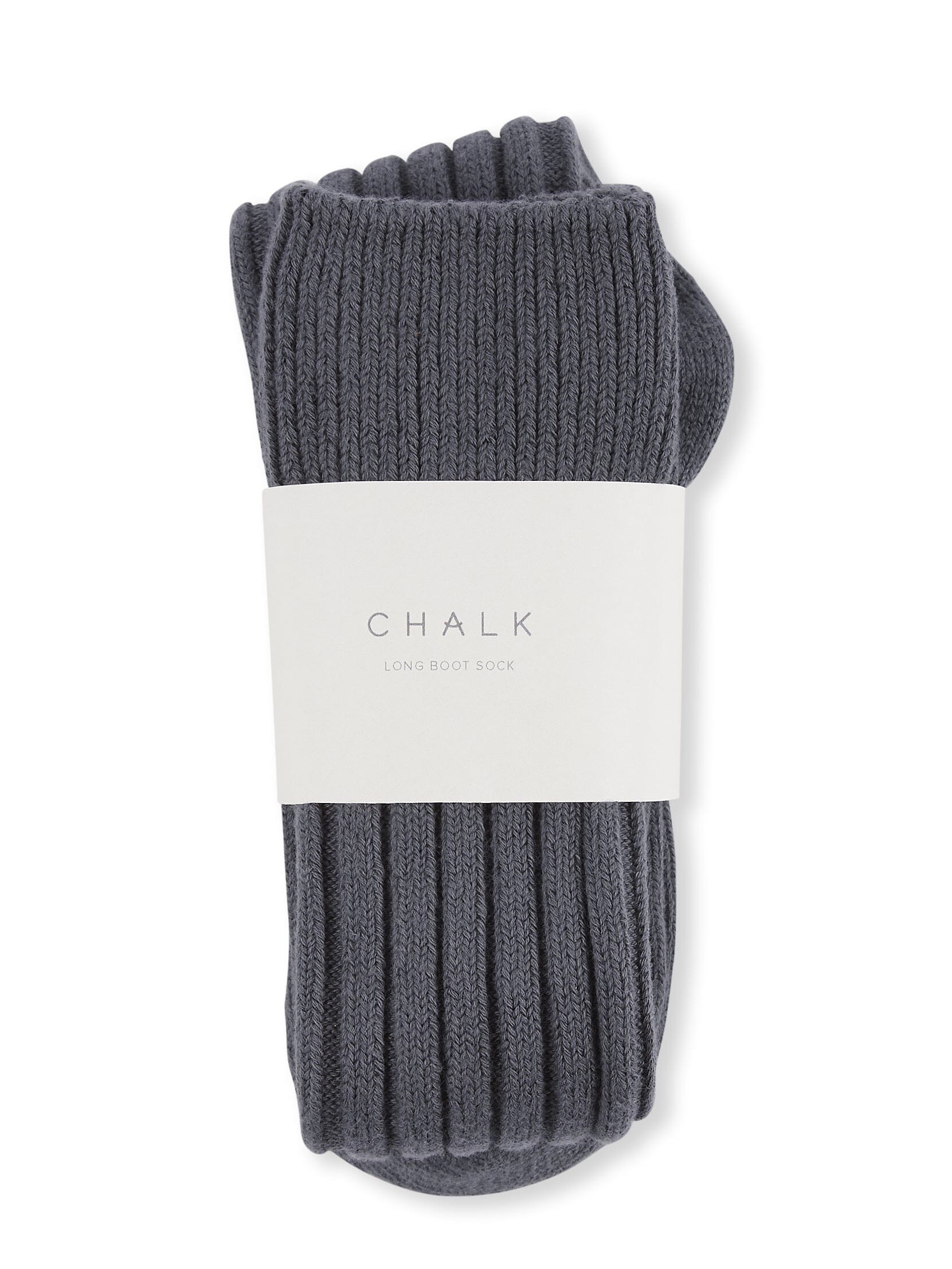 Long Boot Sock | Charcoal