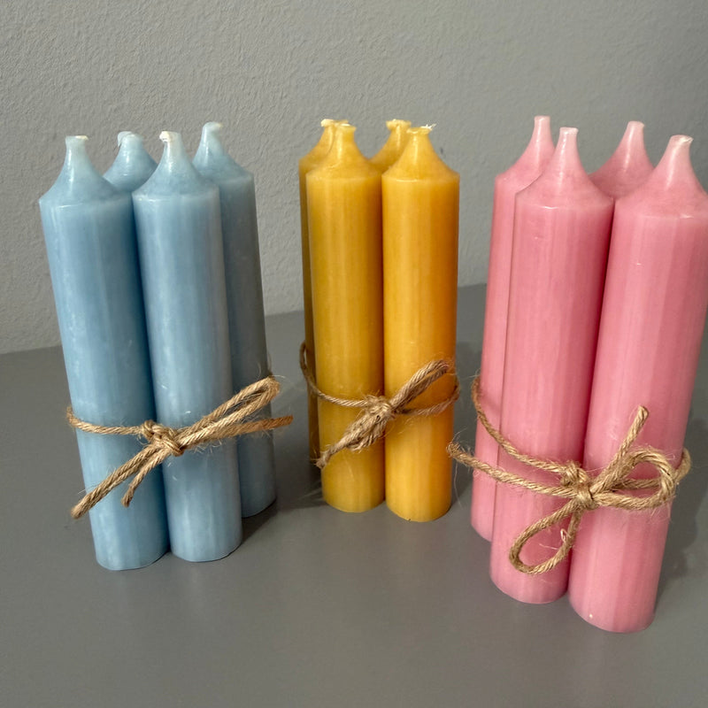 Short Dinner candles ~ set of 4
