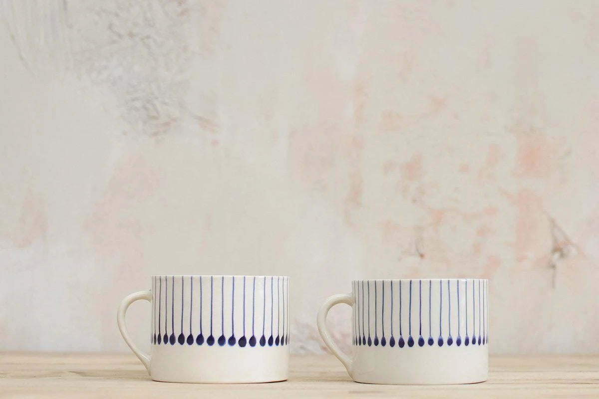 Nkuku Iba Mugs - Indigo - (Set of 2)