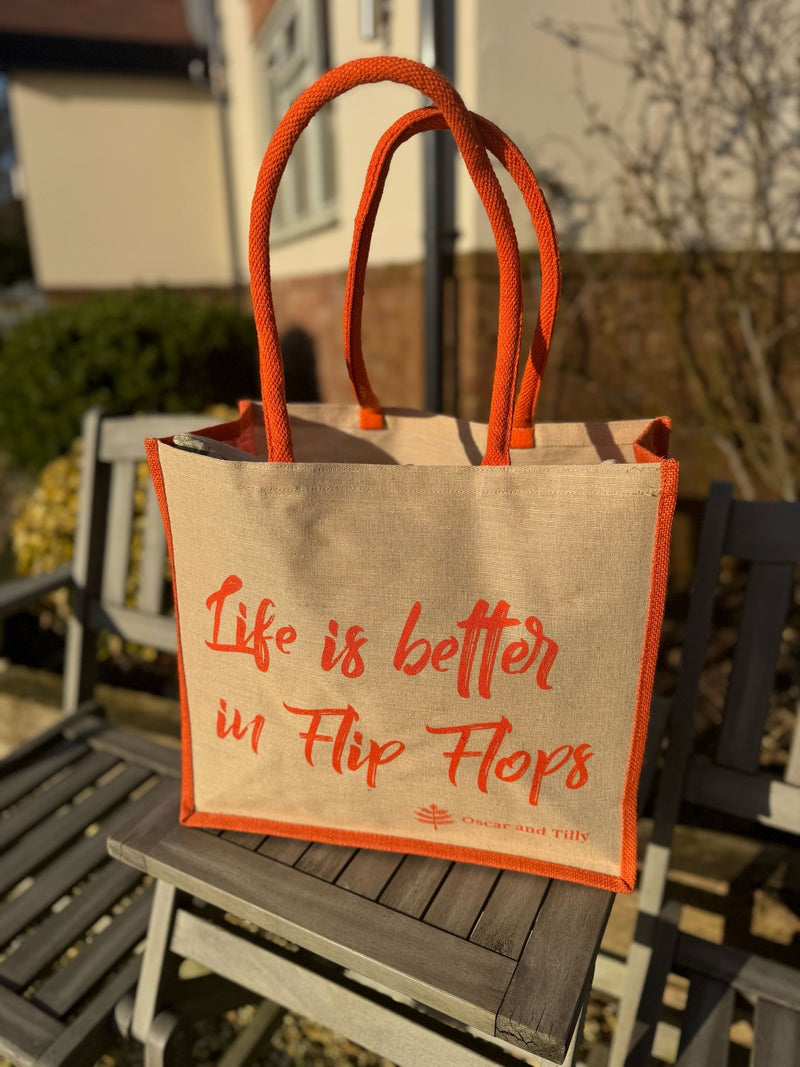 ‘Life is better in Flip Flops’ Tote Bag