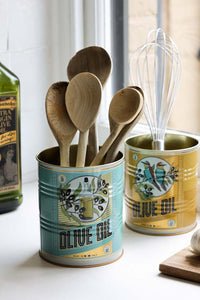 Retro Style Storage Tins - Olive Oil