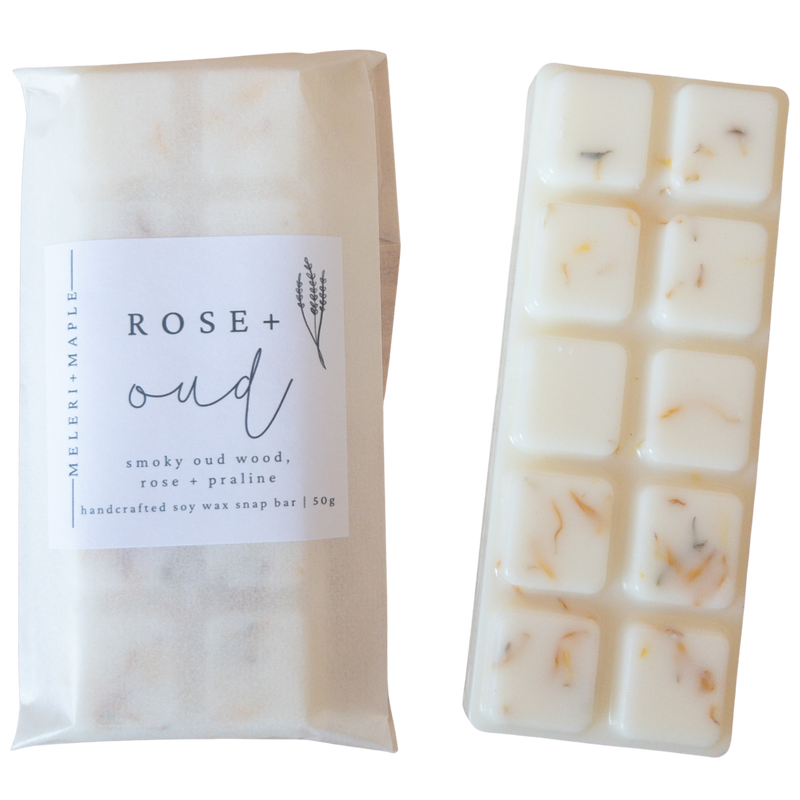 Rose & Oud Scented Snap Bar Wax Melt