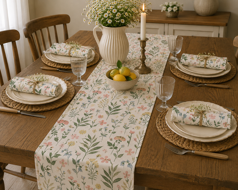Meadow Flowers Table Runner