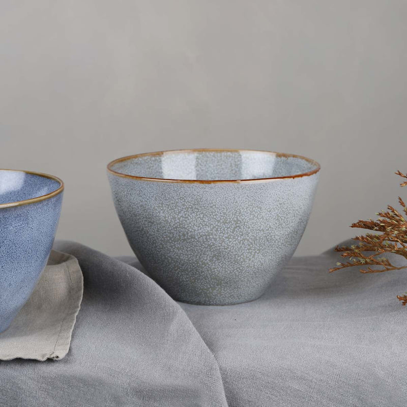 Capri Pasta Bowl - Light Grey/Taupe