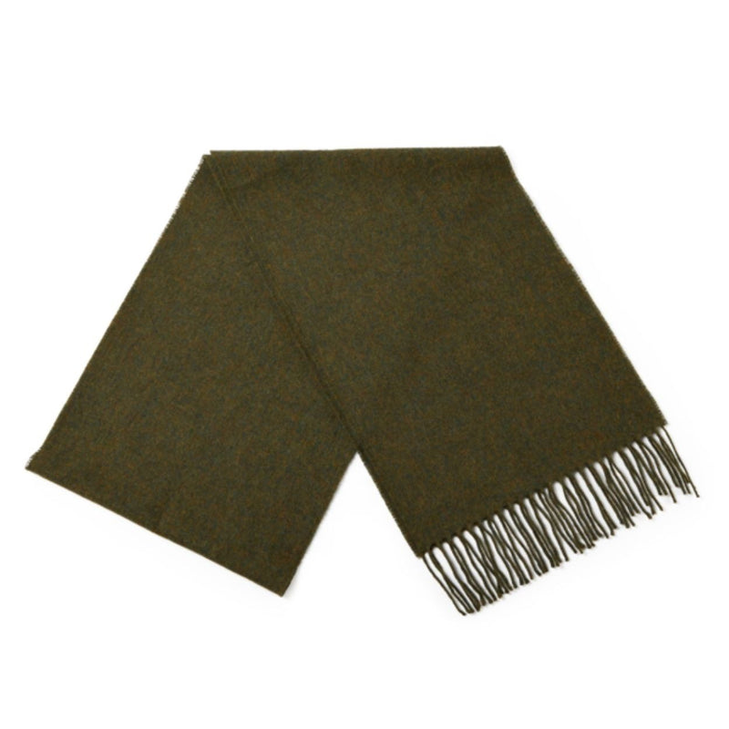 Soft Lambswool Scarf ~ Green Gorse