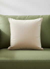 Velvet Square Cushion Cover in Cream