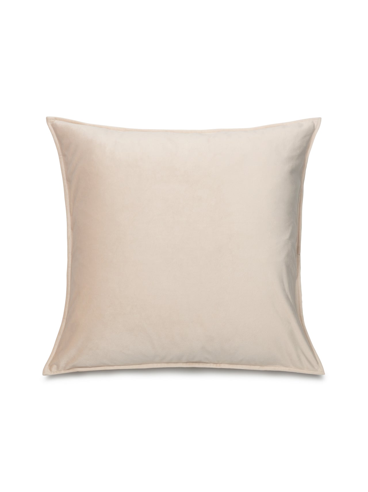Velvet Square Cushion Cover in Cream