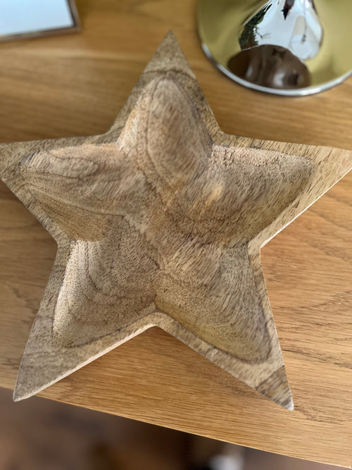 Mango Wood Star Shaped Tray