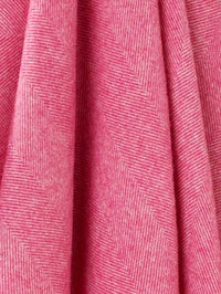 Herringbone Pure Wool Throw in Fuchsia