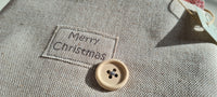 Hand-sewn Red Christmas Stocking