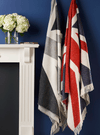 Union Jack Merino Lambswool Wool Throw - Red, White and Blue
