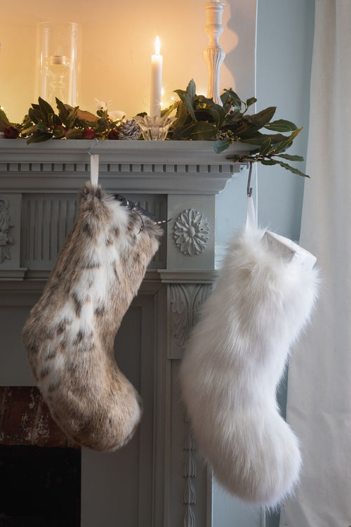 Christmas Stocking in Whisper Faux Fur