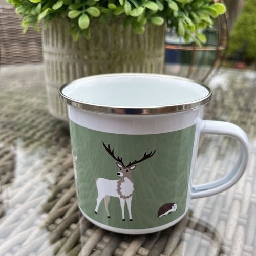 Enamel Mugs ~ Woodland Wildlife