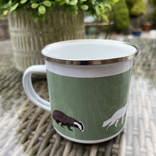 Enamel Mugs ~ Woodland Wildlife