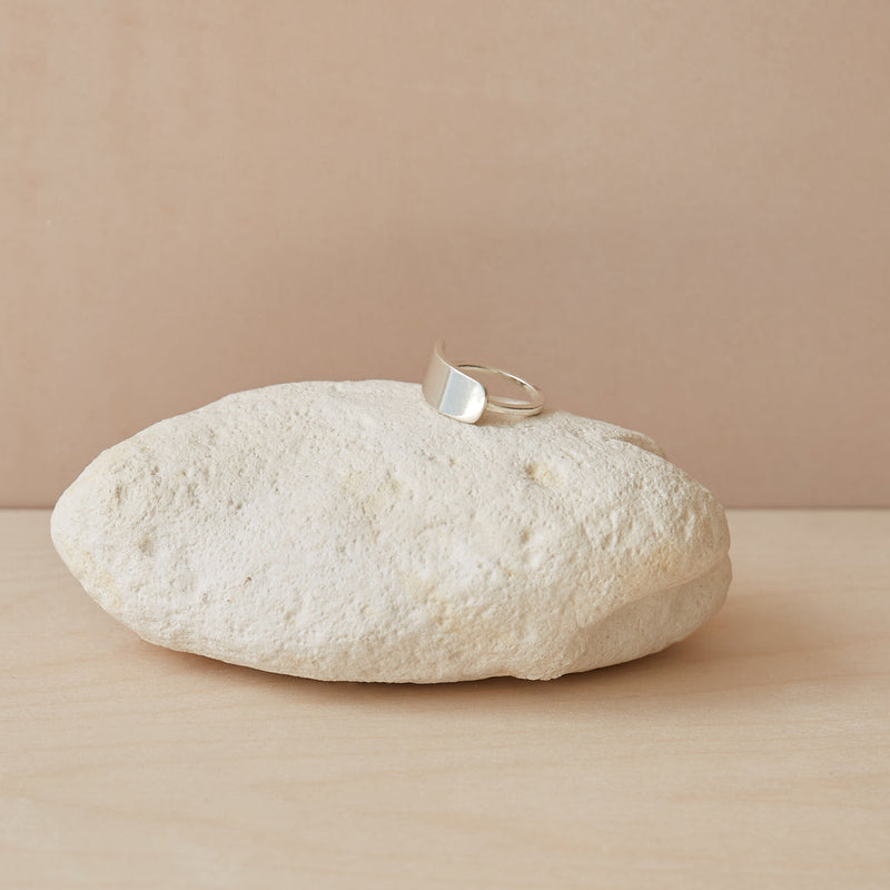Contemporary Style Sterling Silver Ring ~ Gift Boxed