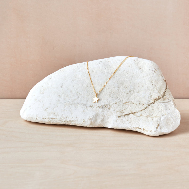 Silver or Gold Star Necklace ~ Gift Boxed