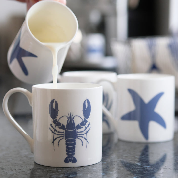 Blue Lobster - Luxury Fine Bone China Coastal Design Mug