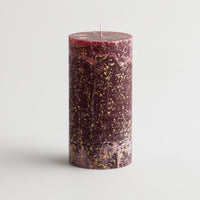 Figgy Pudding Scented Gold Marbled Candle