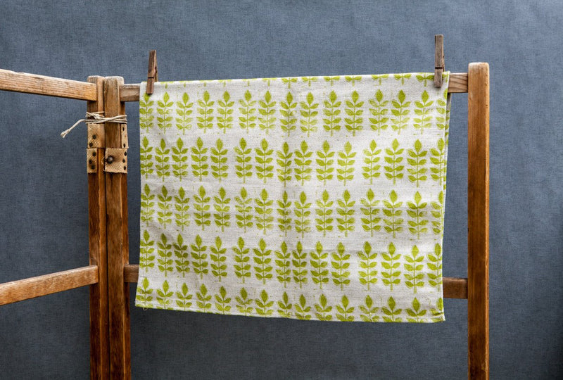 Green Leaf Tea Towel