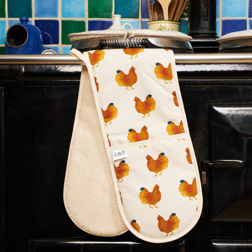 Chicken Design Oven Glove