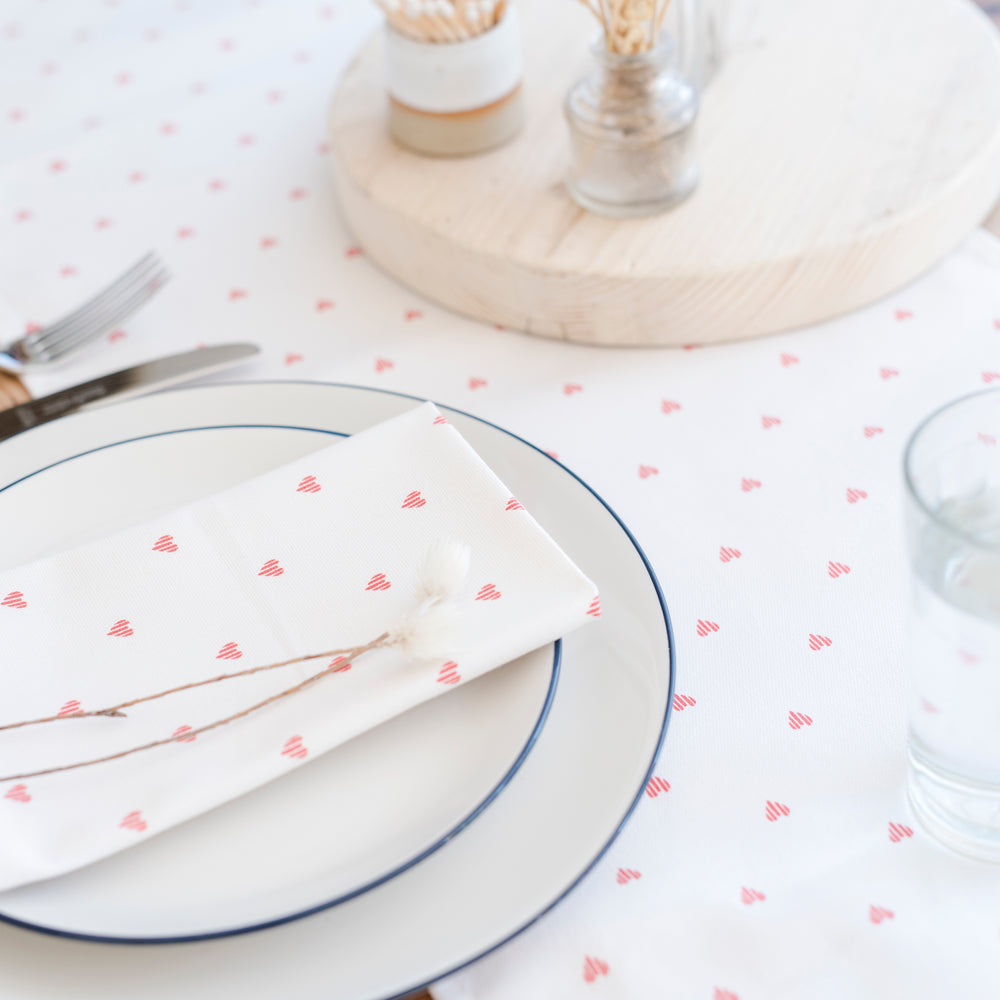 Heart Napkins ~ set of 4