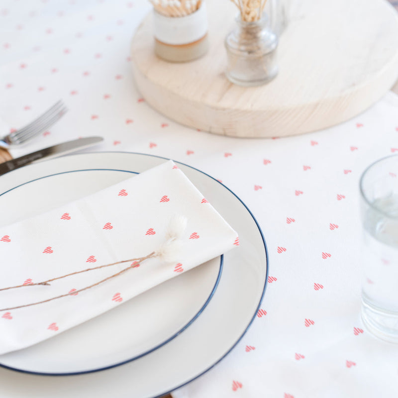 Heart Napkins ~ set of 4