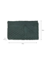 Forest Green Ballater Cotton Throw