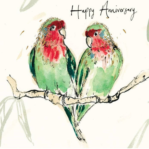 Happy Anniversary Love Birds Card